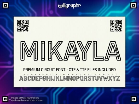 Mikayla Font PNG with transparent background - Preview 1