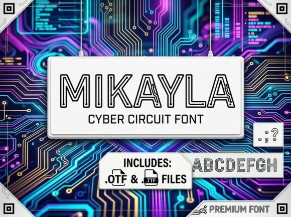 Mikayla Font PNG with transparent background - Preview 3