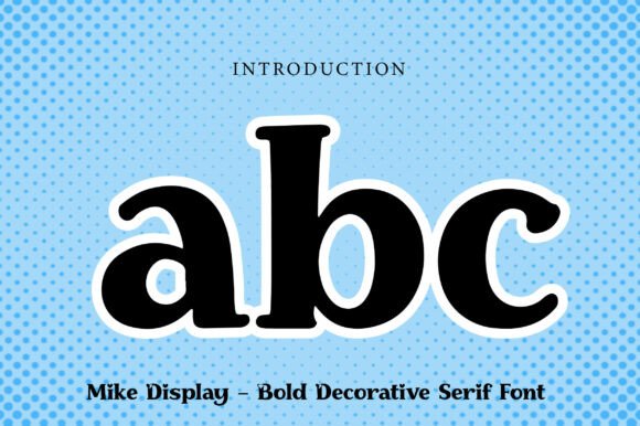Mike Display Font font preview - 1