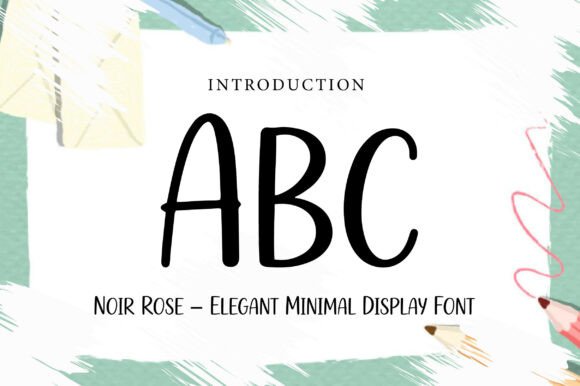 Noir Rose Font PNG with transparent background - Preview 1