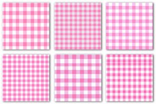 Pink & White Gingham Check Pattern Graphic by Precision Patterns ...