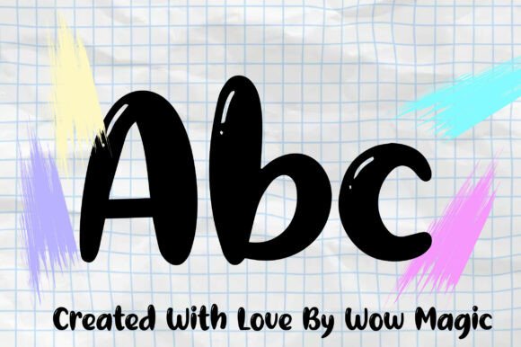 Play Boy Font PNG with transparent background - Preview 1