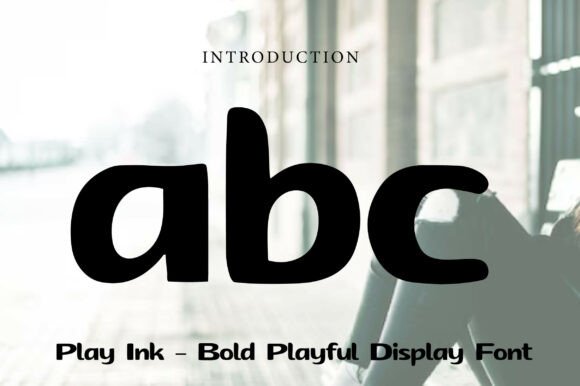 Play Ink Font PNG with transparent background - Preview 1