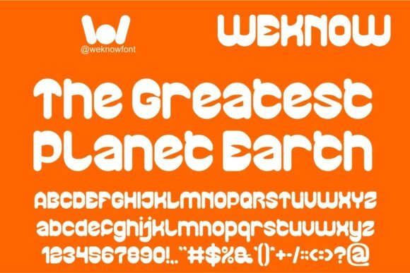 Playful Gravity Font PNG with transparent background - Preview 2