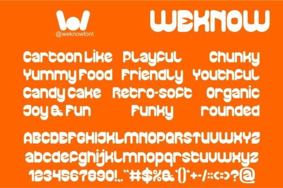 Playful Gravity Font PNG with transparent background - Preview 3
