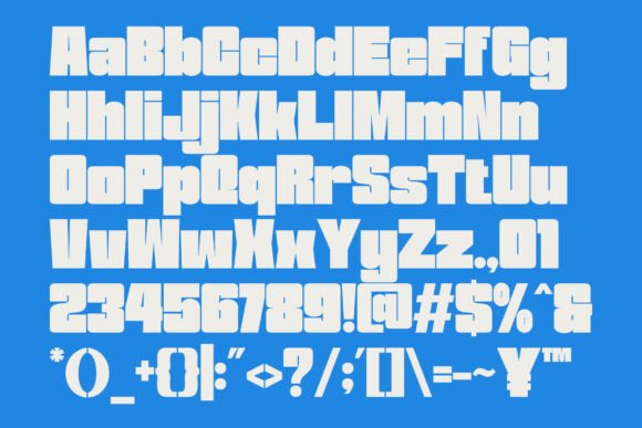 Rough Bold Font PNG with transparent background - Preview 3
