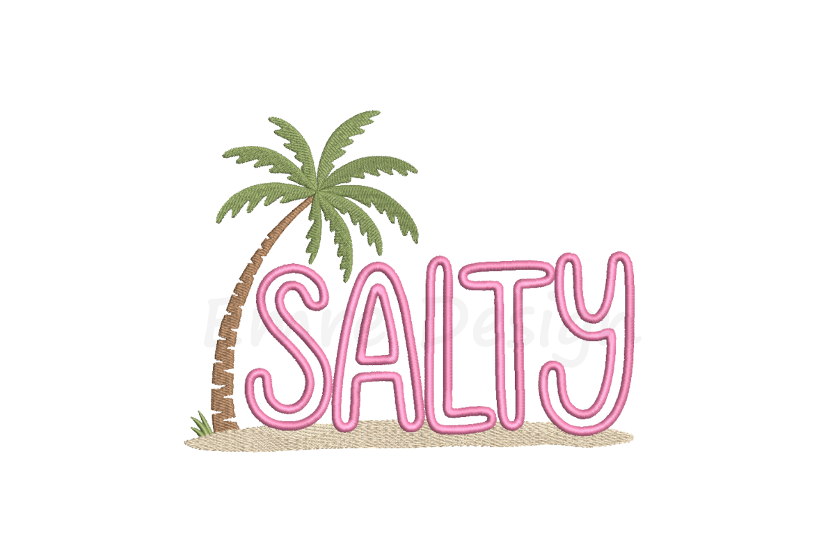 Salty Embroidery, Palm Tree Embroidery