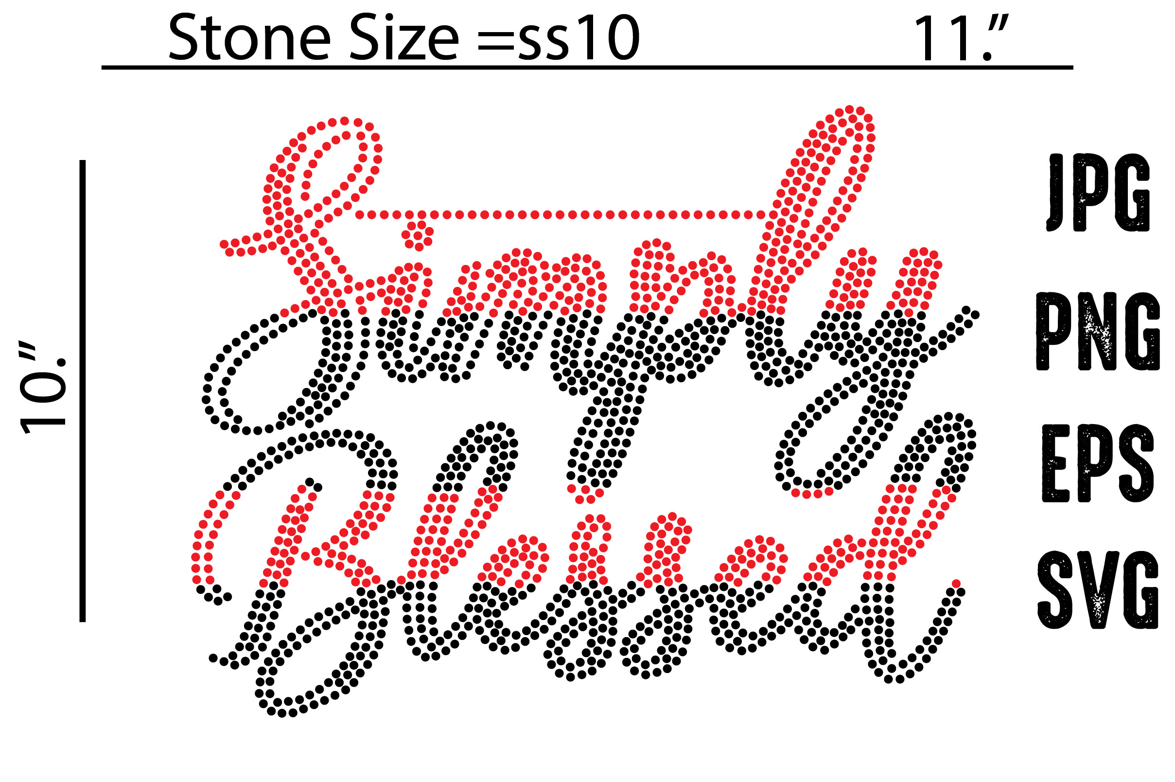 Simply Blessed Rhinestone Template Graphic by MRUMU · Creative Fabrica