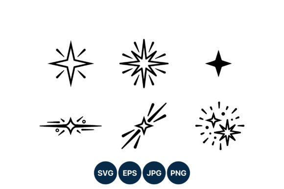 Starburst Shapes Vector Art Set