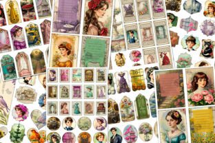 Victorian Junk Journal Ephemera Kit Graphic by Hearts and Peaches ...