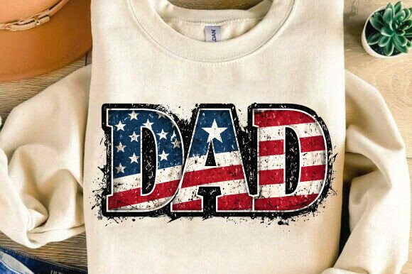 Vintage Dad 4th of July PNG:Patriotic Graphic T-shirt Designs By DIGITAL DESIGN SHOP BD