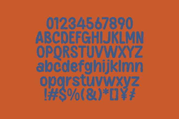Banso Fuzzy Font - Preview 4