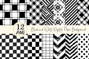 Black and White Digital Paper Background