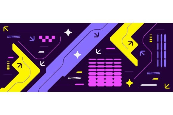 Colorful Abstract Futuristic Background