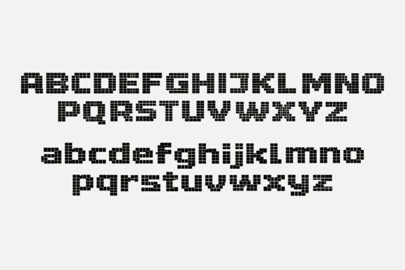 Dot Monolith Brutal Font - Preview 1