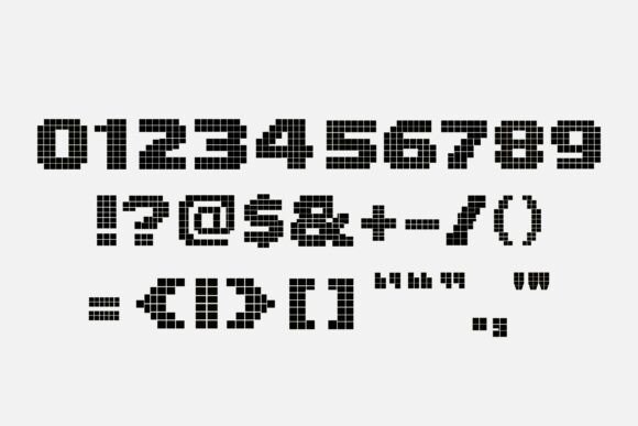 Dot Monolith Brutal Font - Preview 2