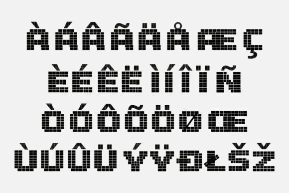 Dot Monolith Brutal Font - Preview 3