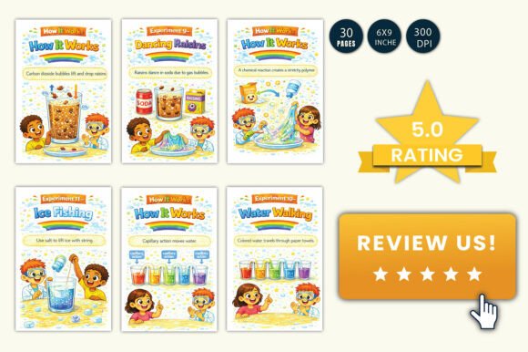 Easy Science Experiments for Kids Graphic by LR ART · Creative Fabrica