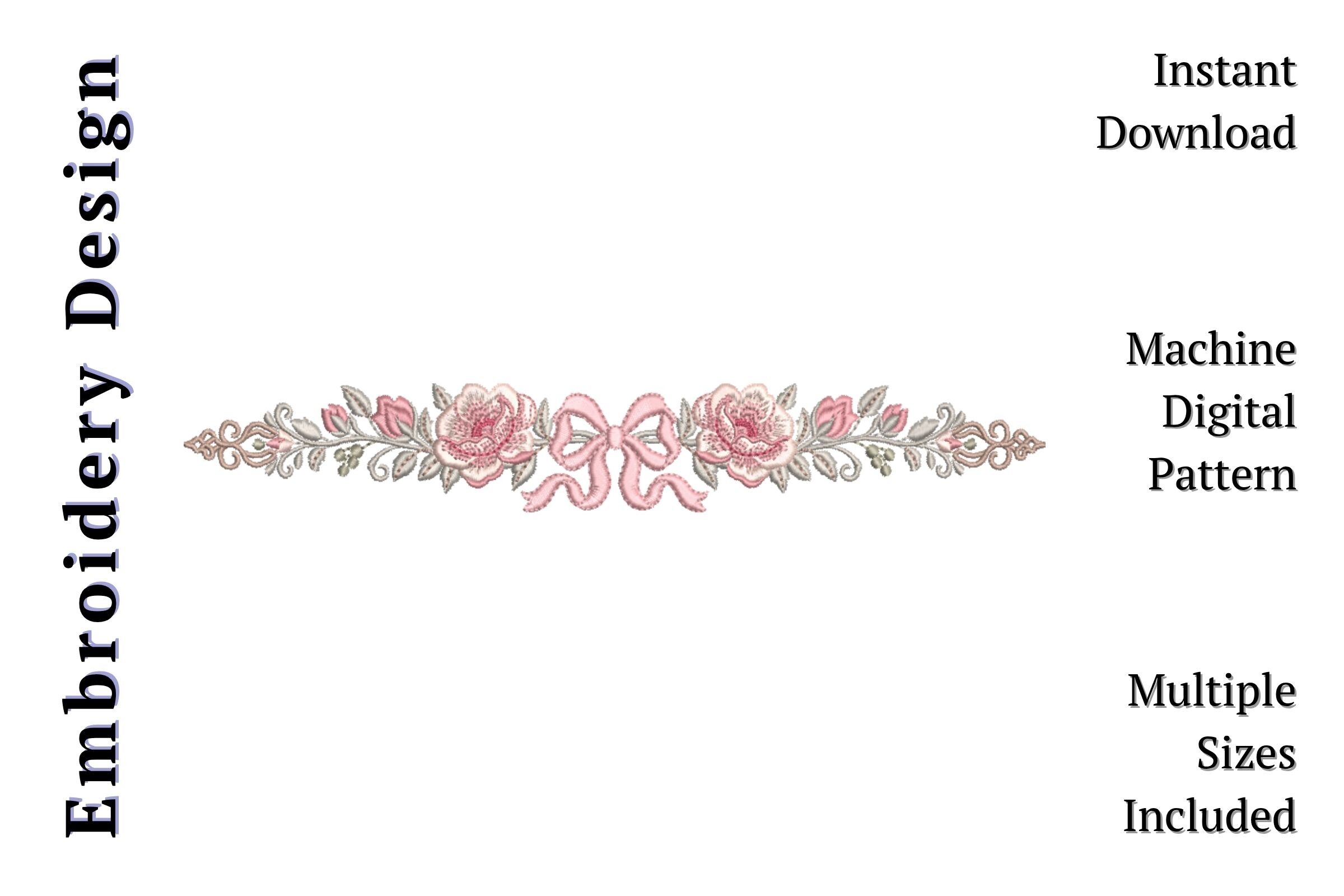 Floral Bow Border