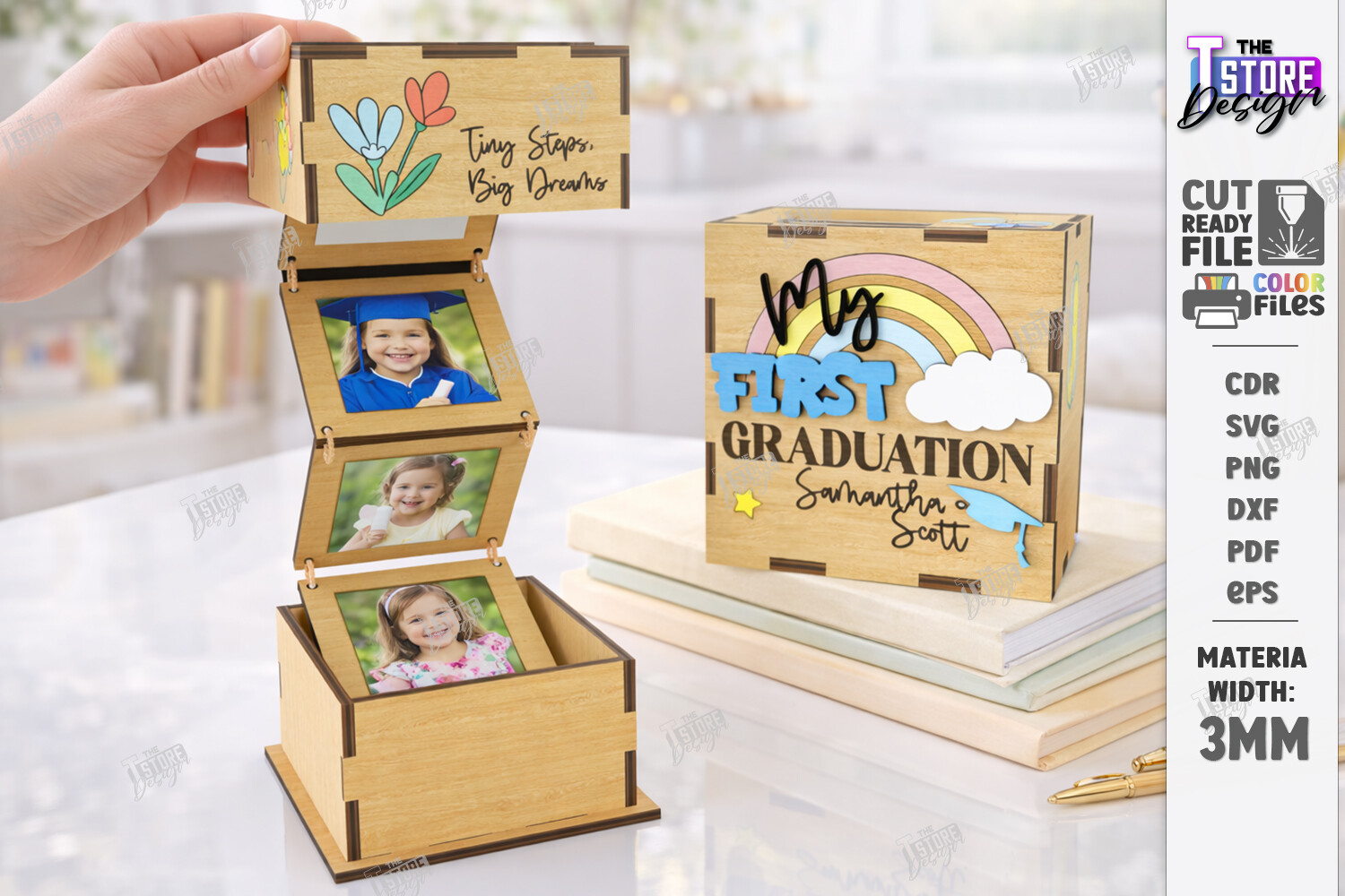 Graduation Photo Memory Box Laser Cut · Creative Fabrica