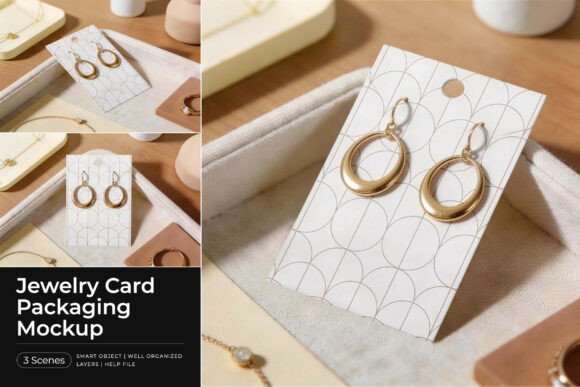 Jewelry Card Packaging Mockup Graphic Product Mockups By Pitchlook