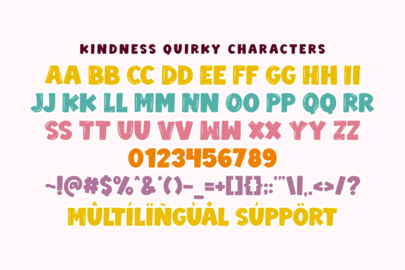 Kindness Quirky Font PNG with transparent background - Preview 1