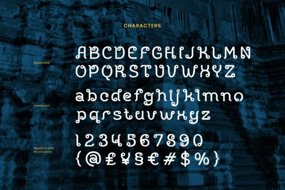 Krathong Font PNG with transparent background - Preview 1