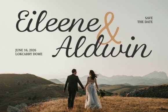Marcelia Font PNG with transparent background - Preview 2