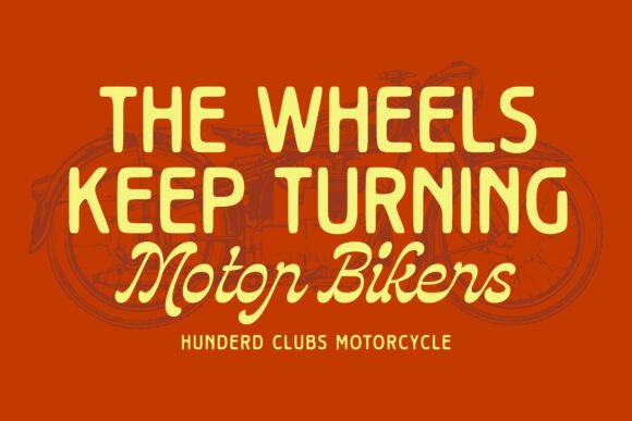 Megster Enthusiast Font PNG with transparent background - Preview 2
