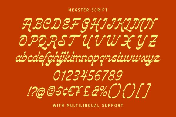 Megster Enthusiast Font PNG with transparent background - Preview 6