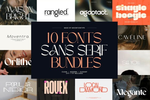 Modern Sans Serif Bundles Sans Serif Font By Moontiontype