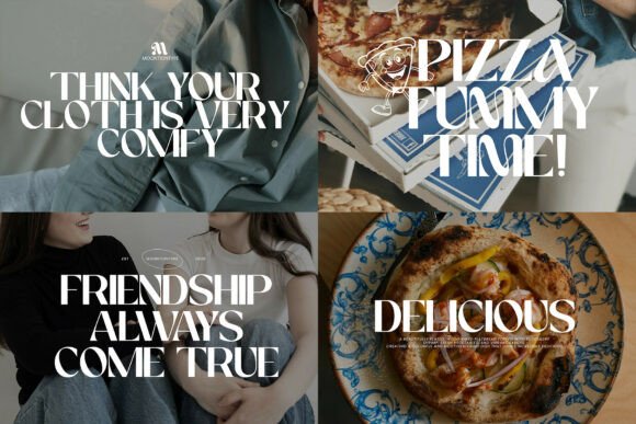 Modern Sans Serif Bundles Font PNG with transparent background - Preview 1