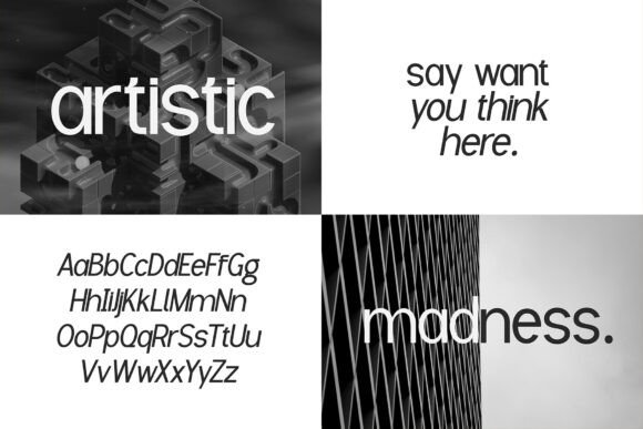 Modern Sans Serif Bundles Font PNG with transparent background - Preview 2