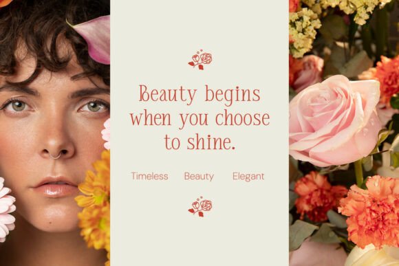 Montera Bloom Font PNG with transparent background - Preview 3