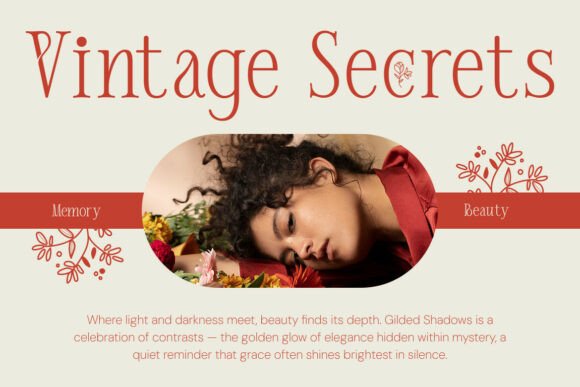 Montera Bloom Font PNG with transparent background - Preview 4