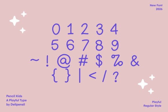 Pencil Kids Font font preview - 5