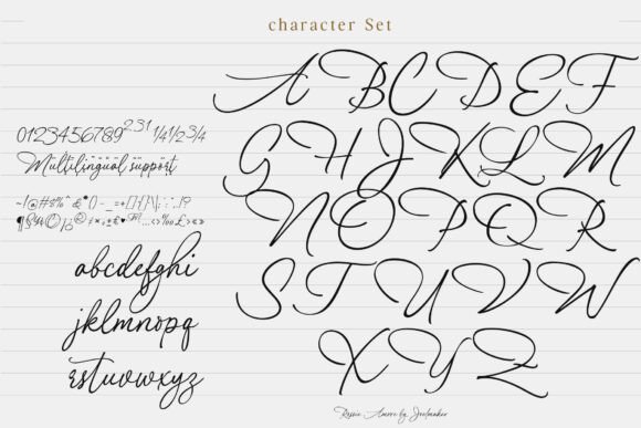 Rossie Amor Font PNG with transparent background - Preview 3