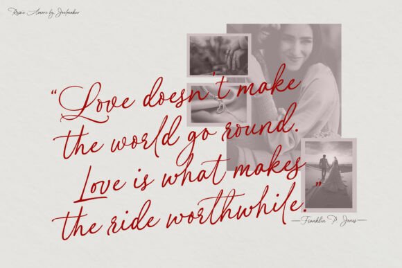 Rossie Amor Font PNG with transparent background - Preview 5