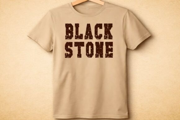 Rough Vintage Font PNG with transparent background - Preview 2