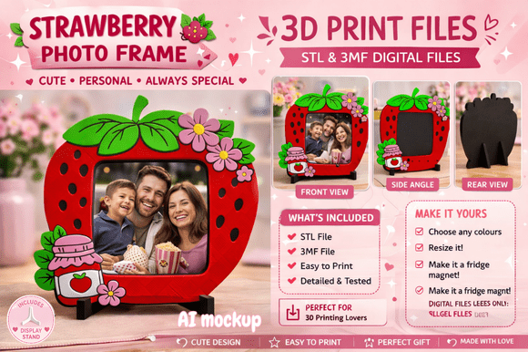 Pen Pal Garden Bookmarks | 3D Print File - 3x Designs, STL & 3MF - Image 8