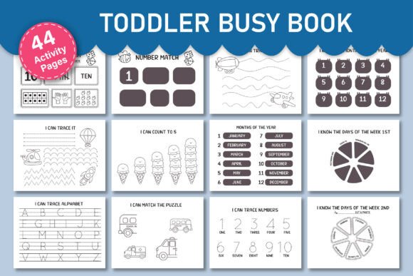 Toddler Busy Book Printables