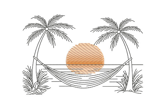 Tropical Sunset Hammock