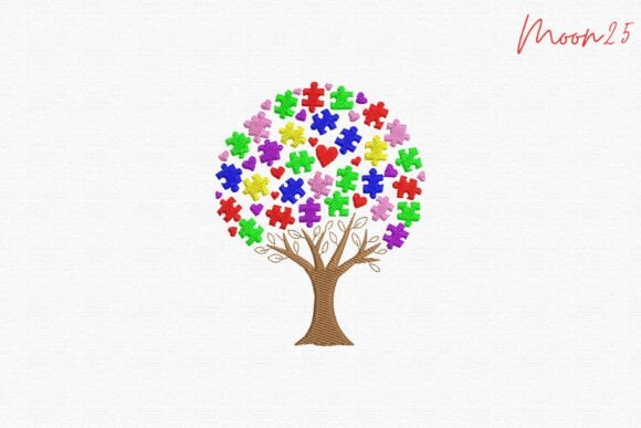 Autism Puzzle Tree