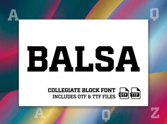 Balsa Font - Preview 1