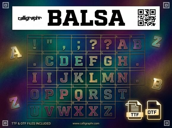 Balsa Font - Preview 2
