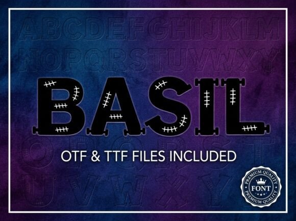 Basil Font PNG with transparent background - Preview 2