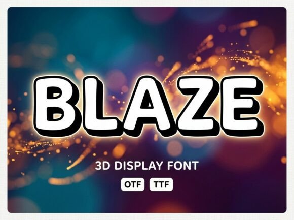 Blaze Font - Preview 1