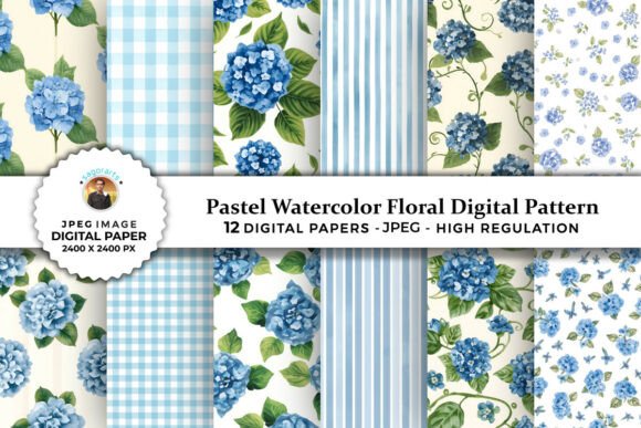 Cute Floral Patchwork Digital Pattern Graphic by sagorarts · Creative ...