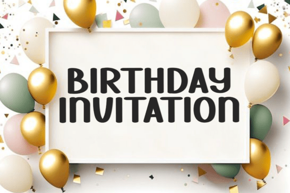 Bubble Burst Font - Preview 1