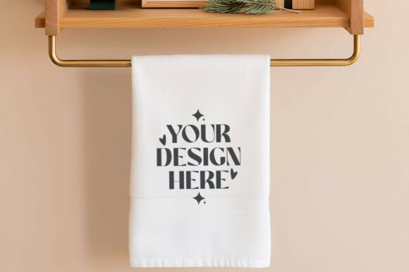 Christmas Kitchen Towel Mockup